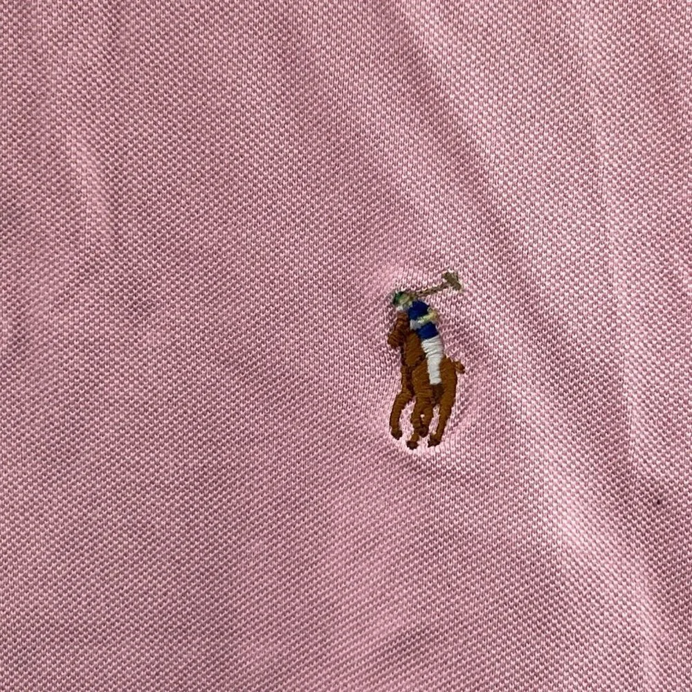 Polo Ralph Lauren Shirt Mens XL Pink Pima Cotton Short Sleeve Pullover